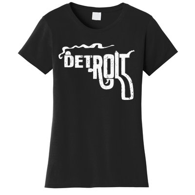 Detroit Smoking Gun Vintage Women's T-Shirt