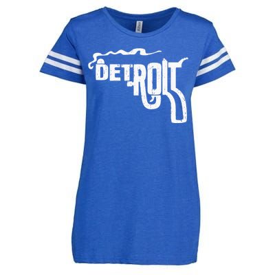 Detroit Smoking Gun Vintage Enza Ladies Jersey Football T-Shirt