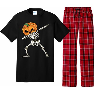 Dabbing Skeleton Gift Pumpkin Dance Pumpkin Dab Halloween Meaningful Gift Pajama Set