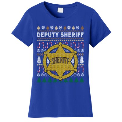 Deputy Sheriff Gift Ugly Christmas Women's T-Shirt