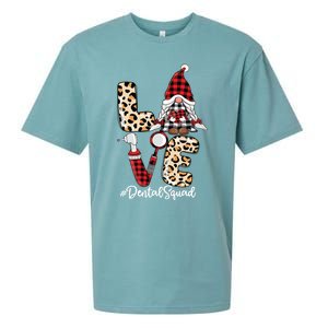 Dental Squad Gnomes Leopard Red Check Plaid Valentines Gnome Gift Sueded Cloud Jersey T-Shirt