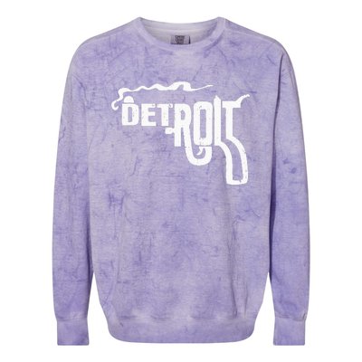 Detroit Smoking Gun Vintage Colorblast Crewneck Sweatshirt