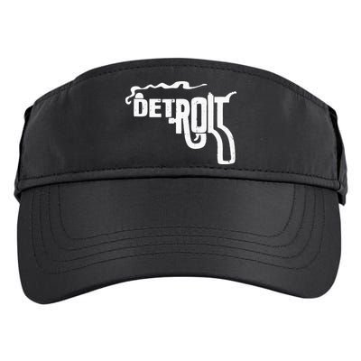 Detroit Smoking Gun Vintage Adult Drive Performance Visor