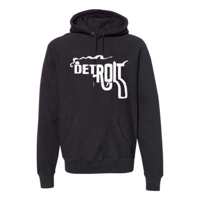 Detroit Smoking Gun Vintage Premium Hoodie