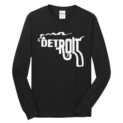 Detroit Smoking Gun Vintage Tall Long Sleeve T-Shirt