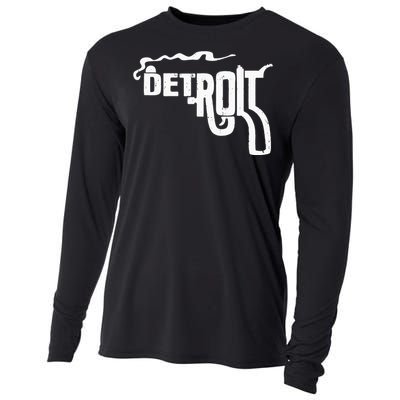 Detroit Smoking Gun Vintage Cooling Performance Long Sleeve Crew