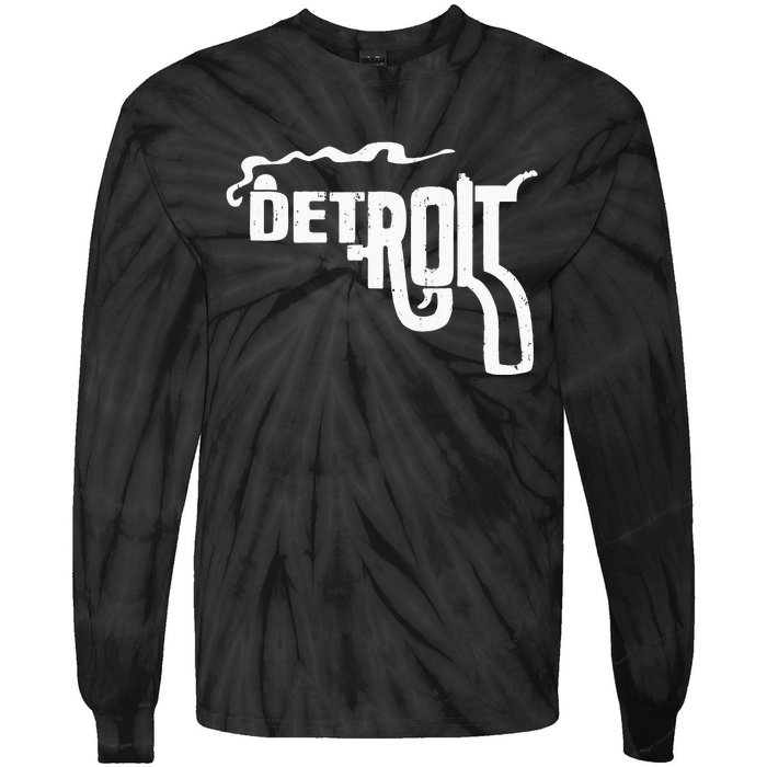 Detroit Smoking Gun Vintage Tie-Dye Long Sleeve Shirt