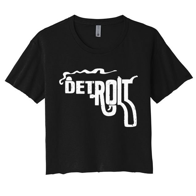 Detroit Smoking Gun Vintage Crop Top