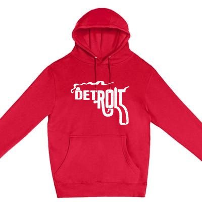 Detroit Smoking Gun Vintage Premium Pullover Hoodie