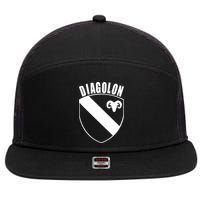 Diagolon Shield & Goat 7 Panel Mesh Trucker Snapback Hat