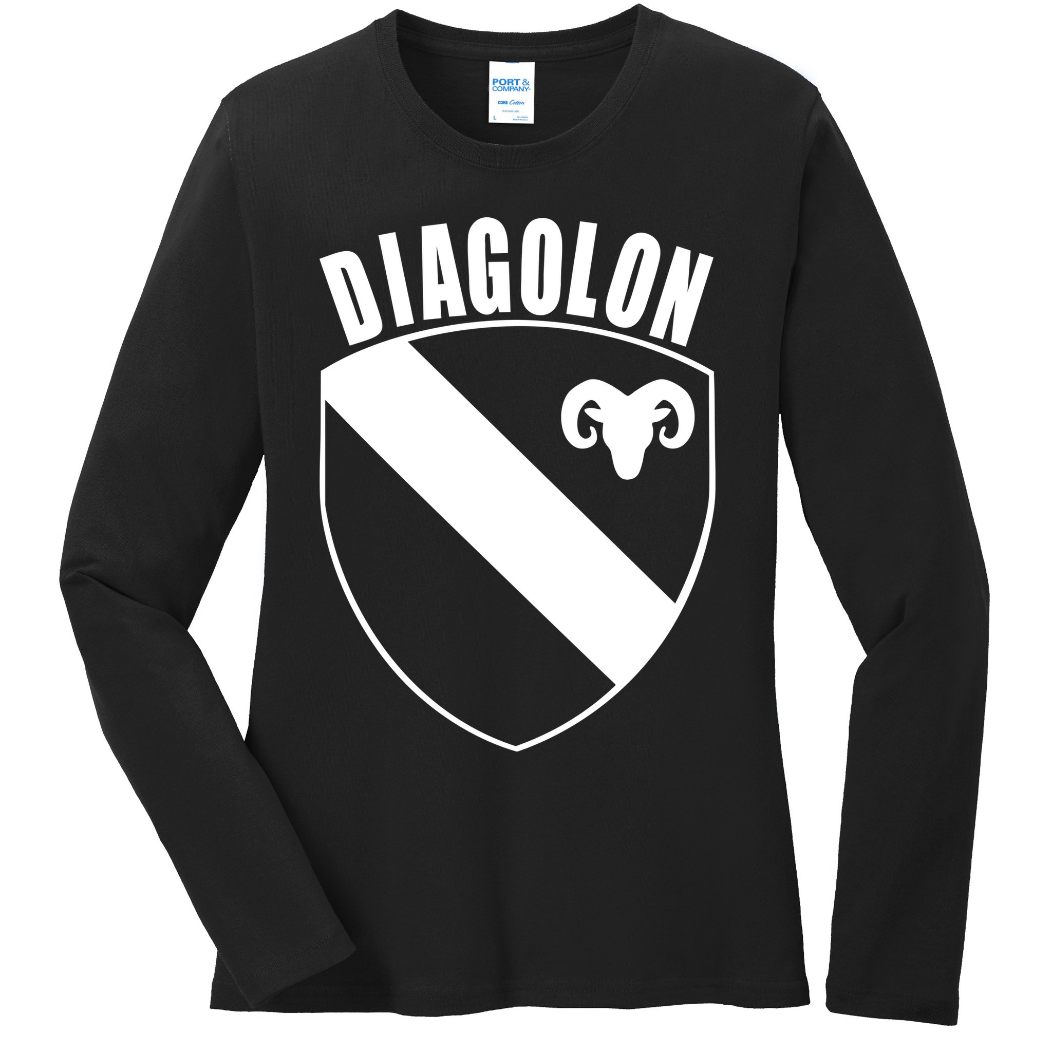 Diagolon Shield & Goat Ladies Long Sleeve Shirt