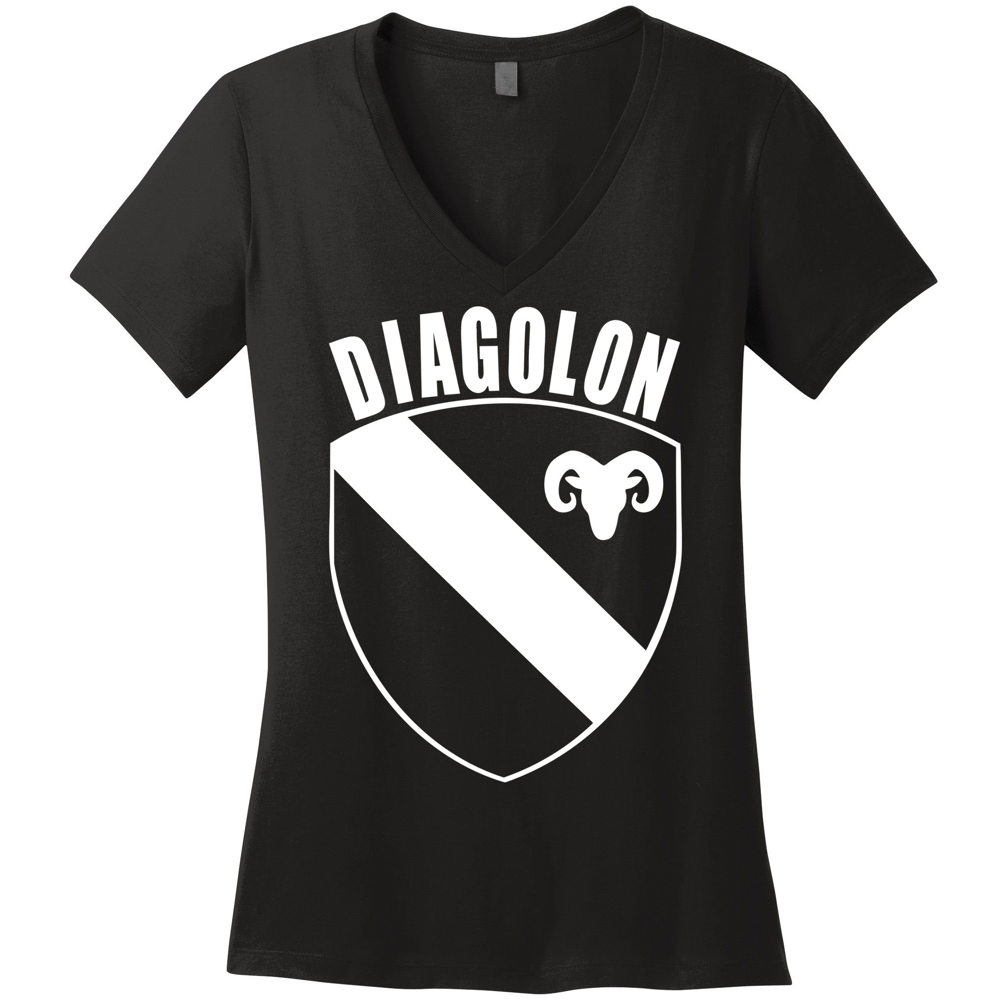 Diagolon Shield & Goat Women's V-Neck T-Shirt