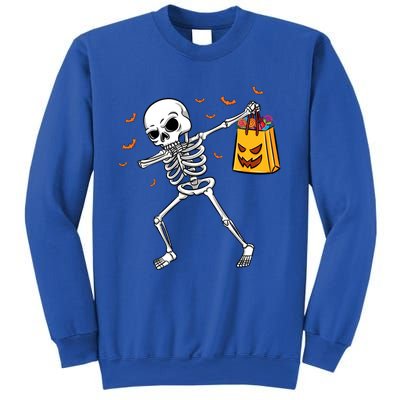 Dabbing Skeleton Halloween Gift Sweatshirt