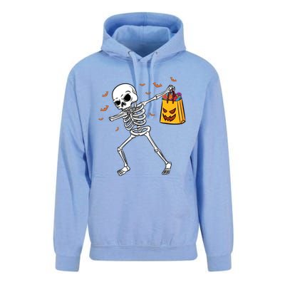 Dabbing Skeleton Halloween Gift Unisex Surf Hoodie