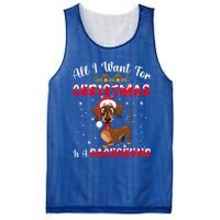 Dachshund Santa Hat All I Want For Christmas Is A Dachshund Meaningful Gift Mesh Reversible Basketball Jersey Tank