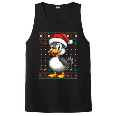 Duck Santa Hat Ugly Christmas Funny Holiday Duck Lover Gift PosiCharge Competitor Tank