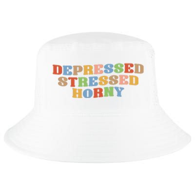 Depressed Stressed Horny Cool Comfort Performance Bucket Hat