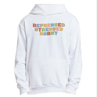 Depressed Stressed Horny Urban Pullover Hoodie