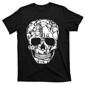 Dog Skeleton Halloween Costume Puppy Skull T-Shirt