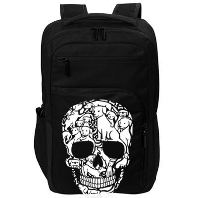 Dog Skeleton Halloween Costume Puppy Skull Impact Tech Backpack