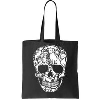 Dog Skeleton Halloween Costume Puppy Skull Tote Bag