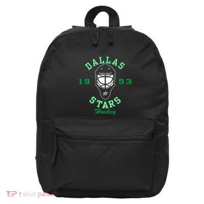 Dallas Stars Hockey Mask 16 in Basic Backpack