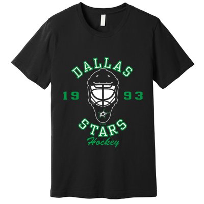 Dallas Stars Hockey Mask Premium T-Shirt
