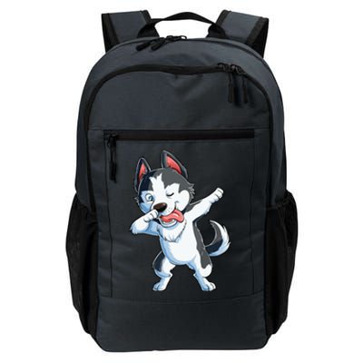 Dabbing Siberian Husky Dog Lover Boy Dab Funny Gift Daily Commute Backpack