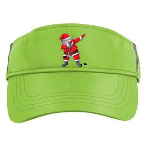 Dabbing Santa Hockey Christmas Xmas Gift Gift Adult Drive Performance Visor