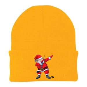 Dabbing Santa Hockey Christmas Xmas Gift Gift Knit Cap Winter Beanie