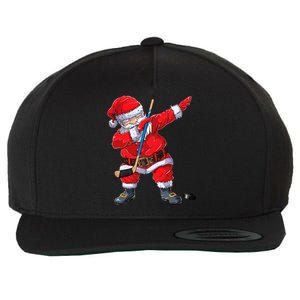 Dabbing Santa Hockey Christmas Xmas Gift Gift Wool Snapback Cap