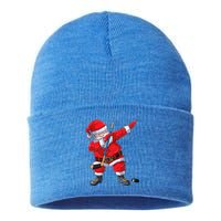 Dabbing Santa Hockey Christmas Xmas Gift Gift Sustainable Knit Beanie