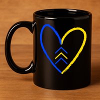 Down Syndrome Heart Arrow 11oz C Handle Ceramic Mug