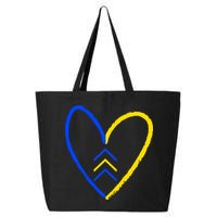 Down Syndrome Heart Arrow 25L Jumbo Tote