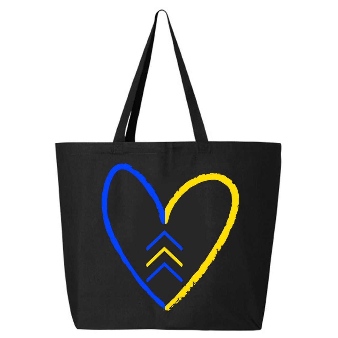 Down Syndrome Heart Arrow 25L Jumbo Tote