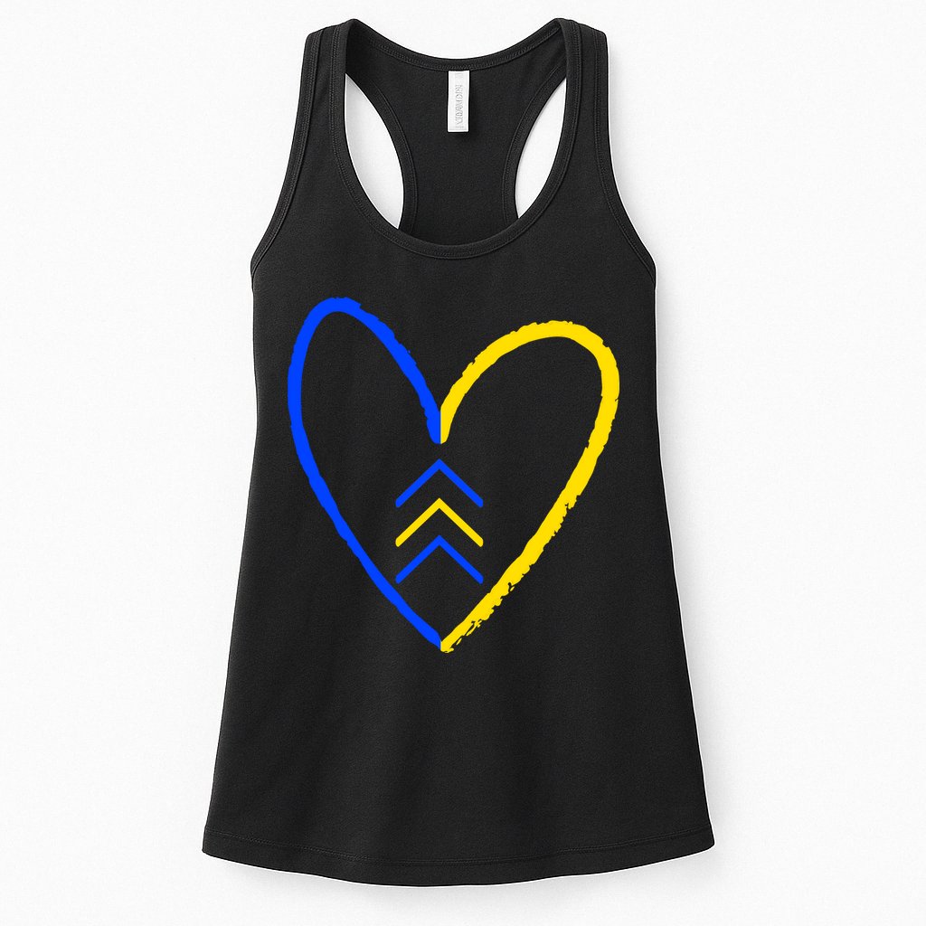 Down Syndrome Heart Arrow Womens Tank Top