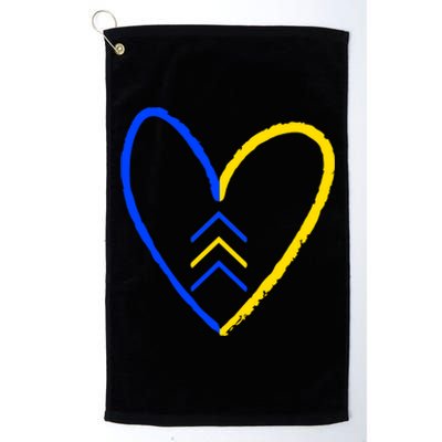 Down Syndrome Heart Arrow Platinum Collection Golf Towel