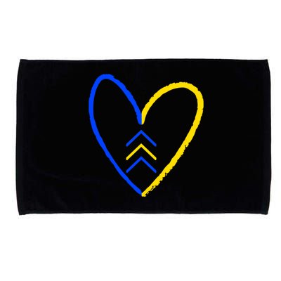 Down Syndrome Heart Arrow Microfiber Hand Towel