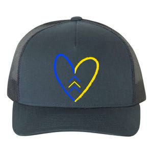 Down Syndrome Heart Arrow Yupoong Adult 5-Panel Trucker Hat