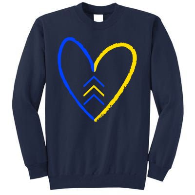 Down Syndrome Heart Arrow Tall Sweatshirt