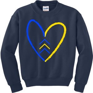 Down Syndrome Heart Arrow Kids Sweatshirt