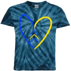 Down Syndrome Heart Arrow Kids Tie-Dye T-Shirt