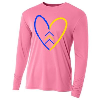 Down Syndrome Heart Arrow Cooling Performance Long Sleeve Crew