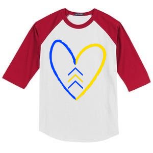 Down Syndrome Heart Arrow Kids Colorblock Raglan Jersey