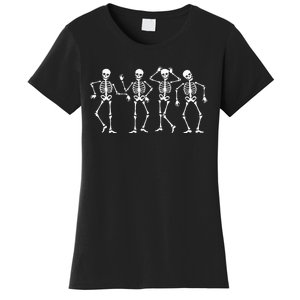 Dancing Skeletons Halloween Dance Challenge Women's T-Shirt