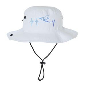 Downhill Skiing Heartbeat Alpine Skiing Electrocardiogram Gift Legacy Cool Fit Booney Bucket Hat