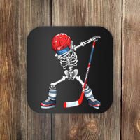 Dabbing Skeleton Hockey Halloween Costume Gift Boy Coaster