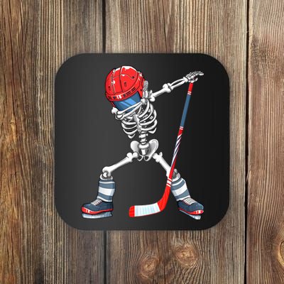 Dabbing Skeleton Hockey Halloween Costume Gift Boy Coaster