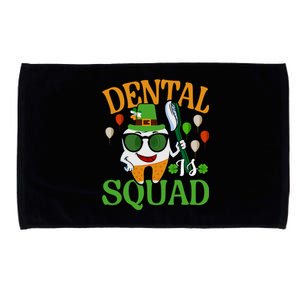 Dental Squad Hygienist Dentist Tooth Love St Patricks Day Gift Microfiber Hand Towel