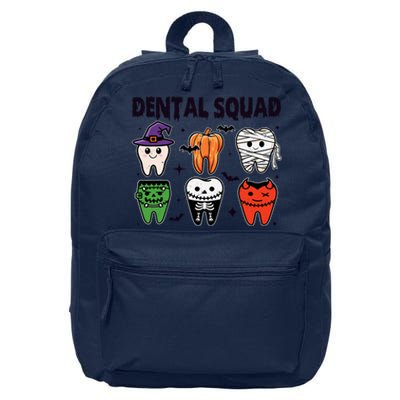 Dental Squad Halloween Cute Spooky Teeth Costume Dentist 16 in Basic Backpack